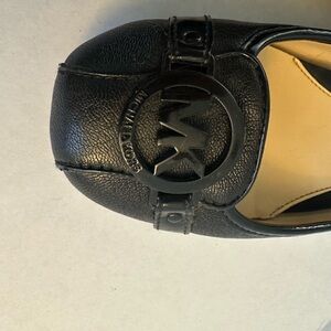 Michael Kors Black Leather Slip-Ons